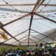 Clear Top Wedding Tent With Festival Lighting