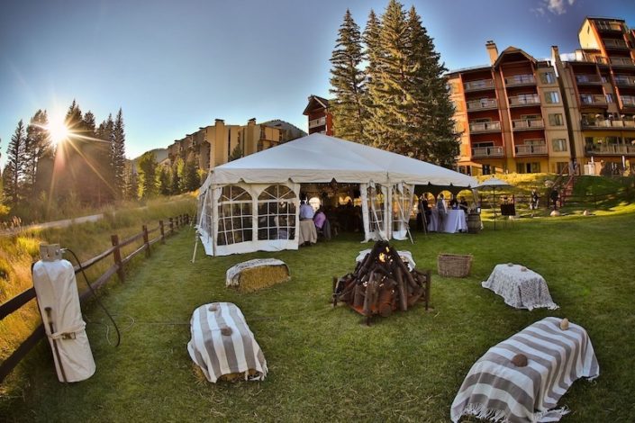 party rentals-NaviTrac Tent With Window Walls & Fire Pit