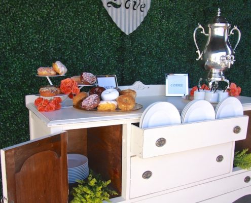 Vintage White Dessert Table Dresser