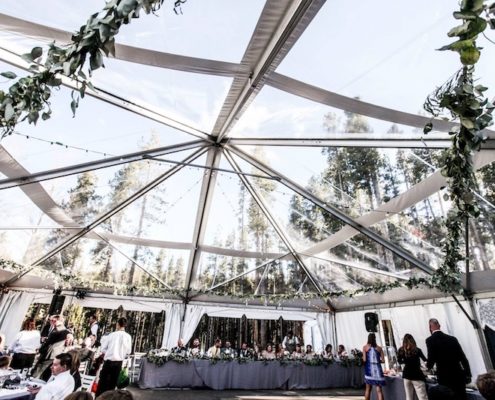 Clear Top NaviTrac Wedding Tent