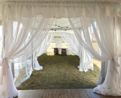 Custom Draped Entrance