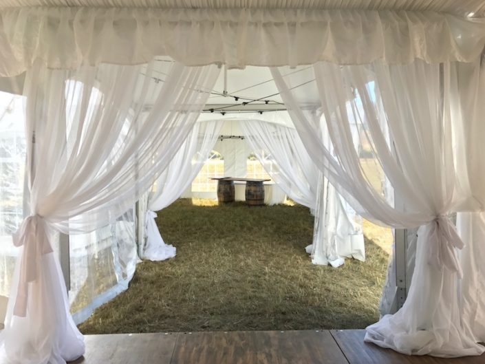 Custom Draped Entrance