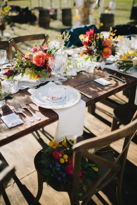 Farm Table & Cross Back Chairs With Wooden Strata Floor