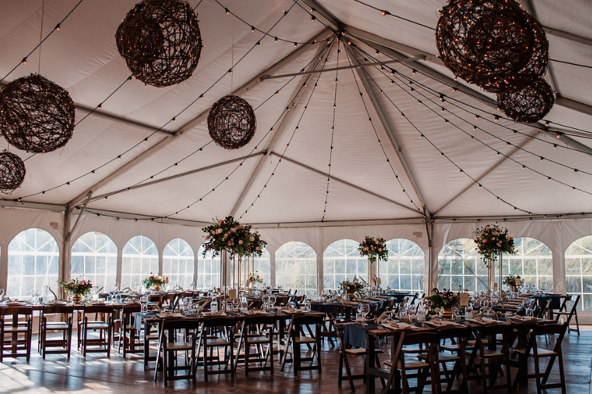 Colorado Ranch Wedding Tent