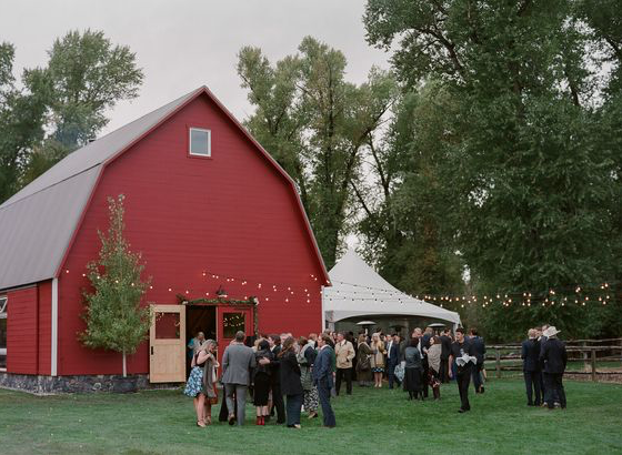 Century Tent at Colorado Barn Wedding