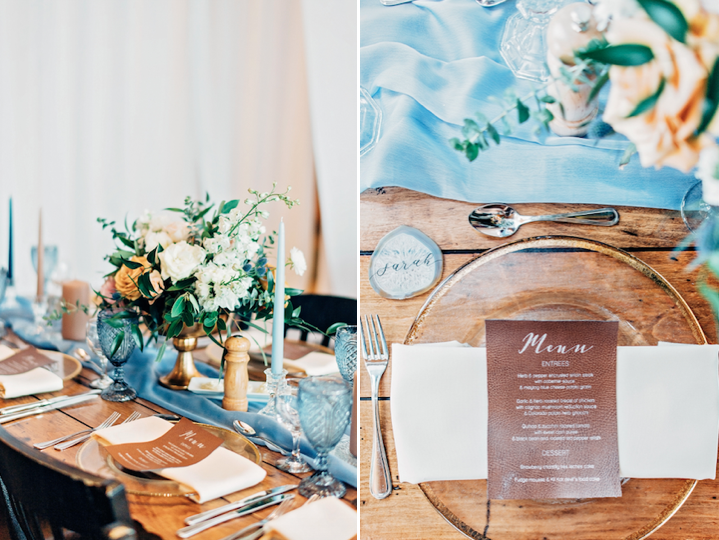 Timber Ridge Wedding Table Setting