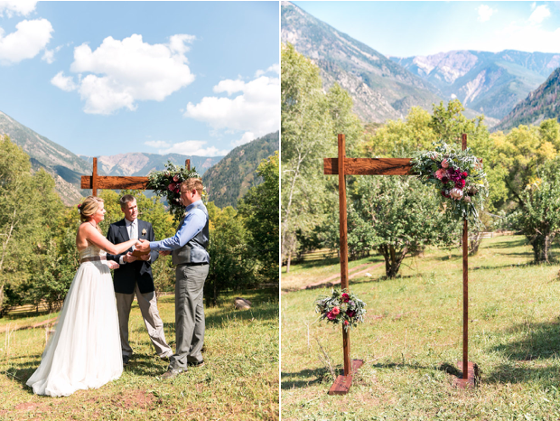 Avalanche Ranch Wedding Ceremony Colorado