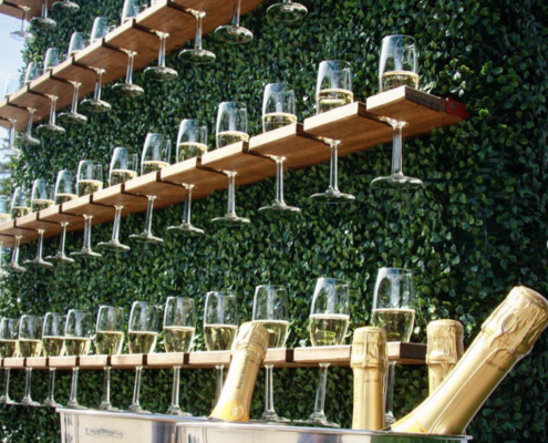 Garden Champagne Wall for Events