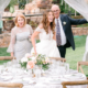 Bride first look at wedding tent design in Vail Colorado - Colorado mountain wedding planning