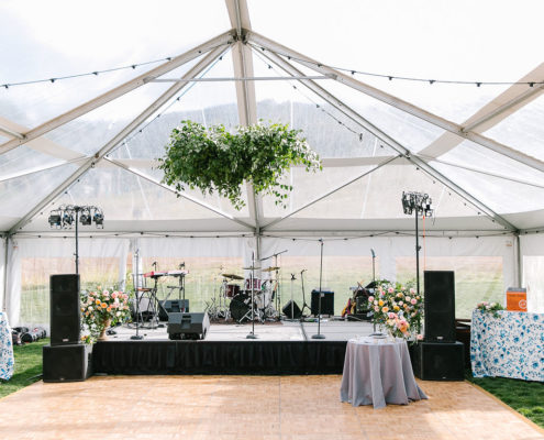 Clear Tent, Stage and dance floor rental in Colorado