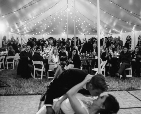 Colorado Bride and Groom Dip Dance in Breckenridge