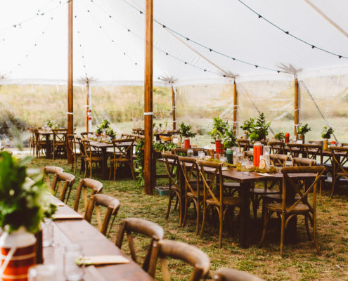 Sail Cloth Tent from Red Aspen Photography Wedding at Bearcat Stables in Edwards Colorado