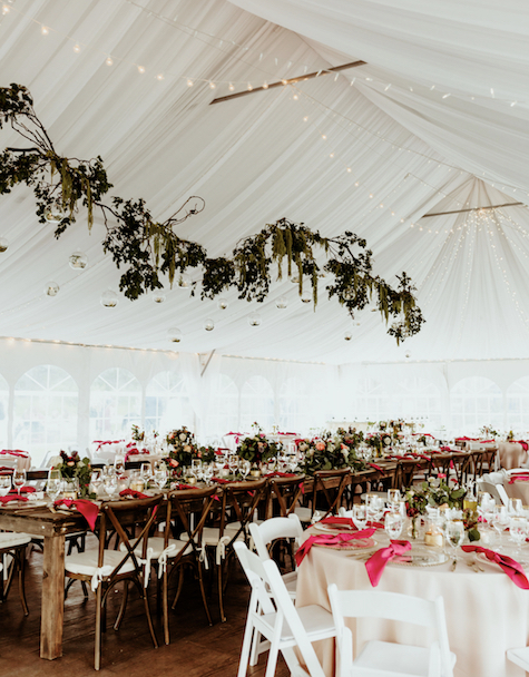 camp hale vail wedding venue with tent