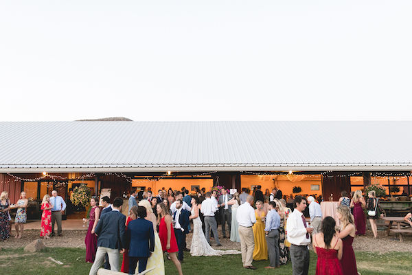 wedding reception at 4 eagle ranch outside Vail Colorado