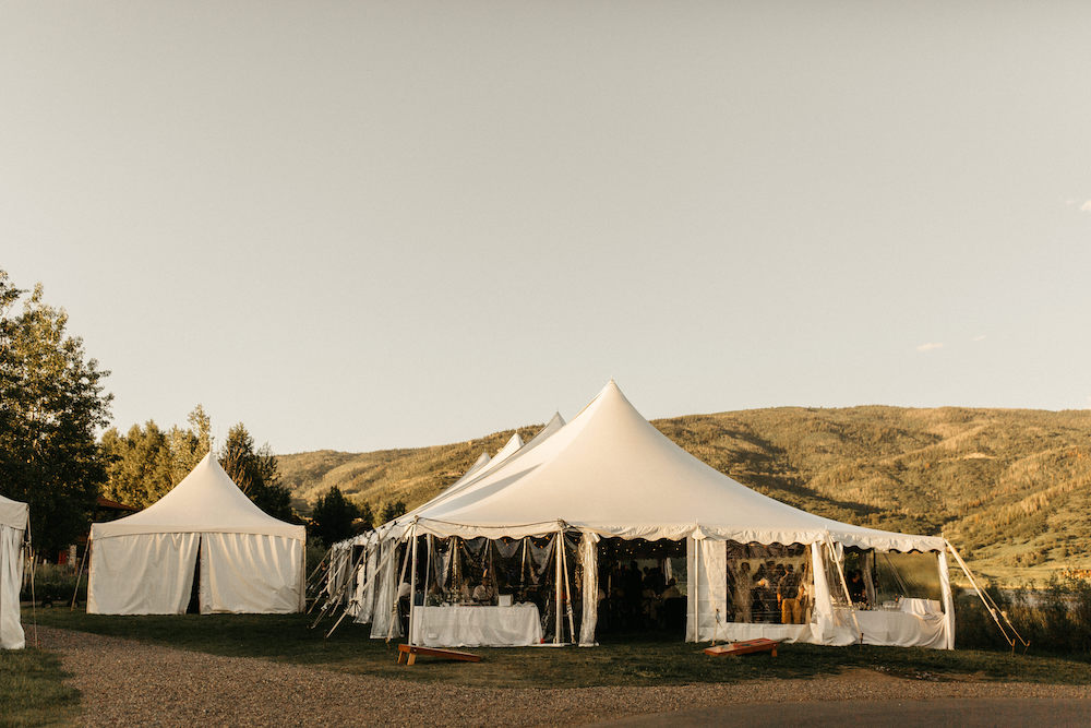 wedding tent in steamboat springs colorado