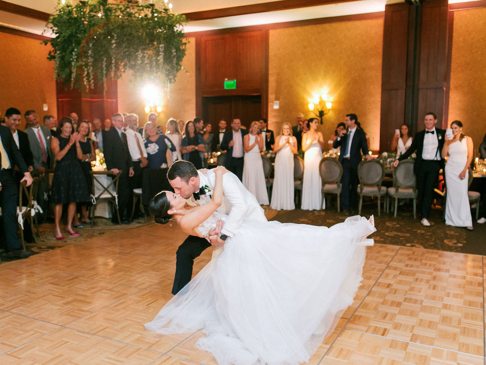 Ritz Carlton Bachelor Gulch wedding dance bride and groom