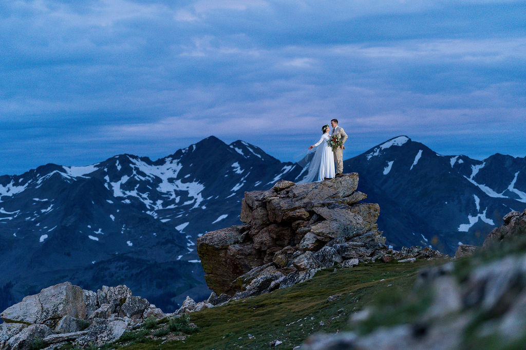 adventure photo from granby colorado wedding day