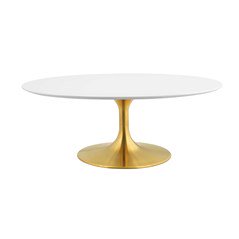 White and Gold Coffee Table