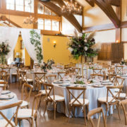Donovan Pavilion interior with draping - nate and jenny weddings