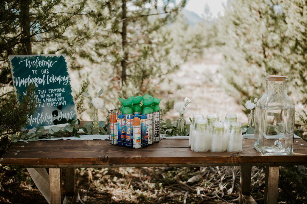 farm tables at windy point campground