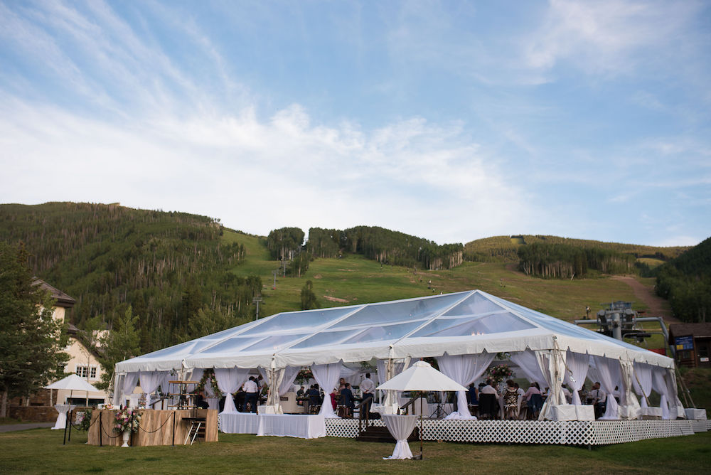 tented wedding at Larkspur Vail