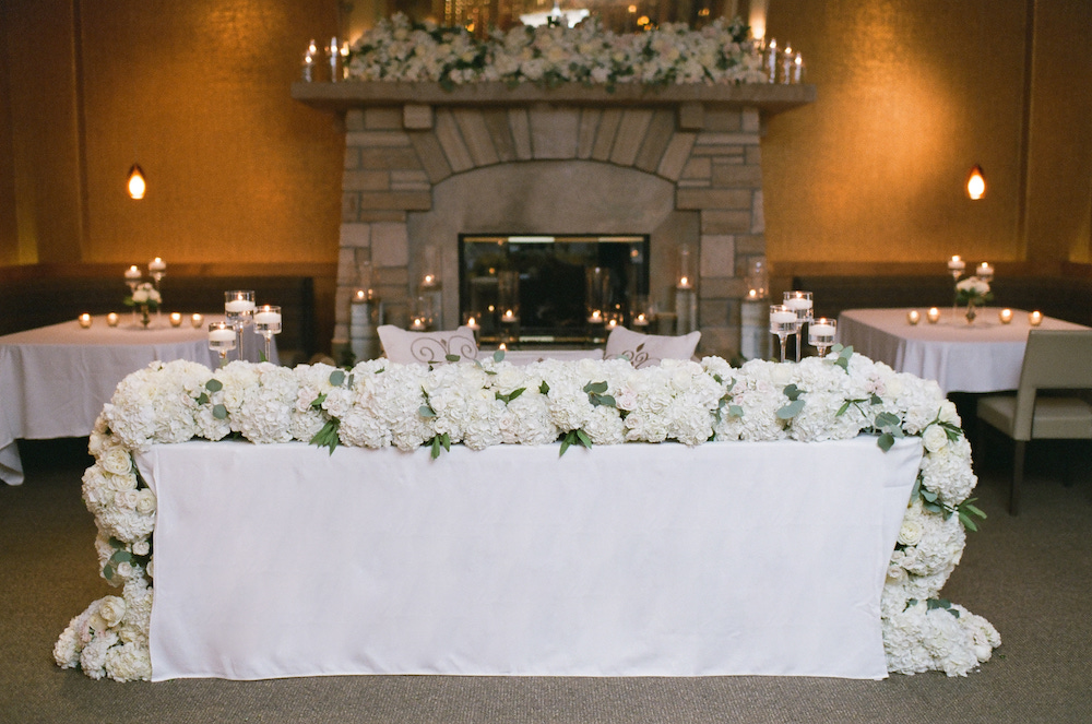 Head table at Larkspur