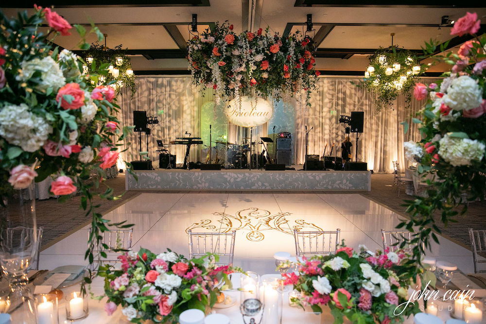 Vail Colorado wedding head table and dance floor