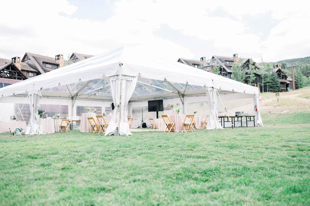 Ritz Cartlon wedding tent on Grand Lawn