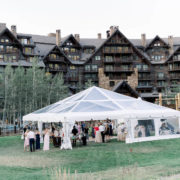 Ritz Carlton grand lawn wedding tent in Beaver Creek