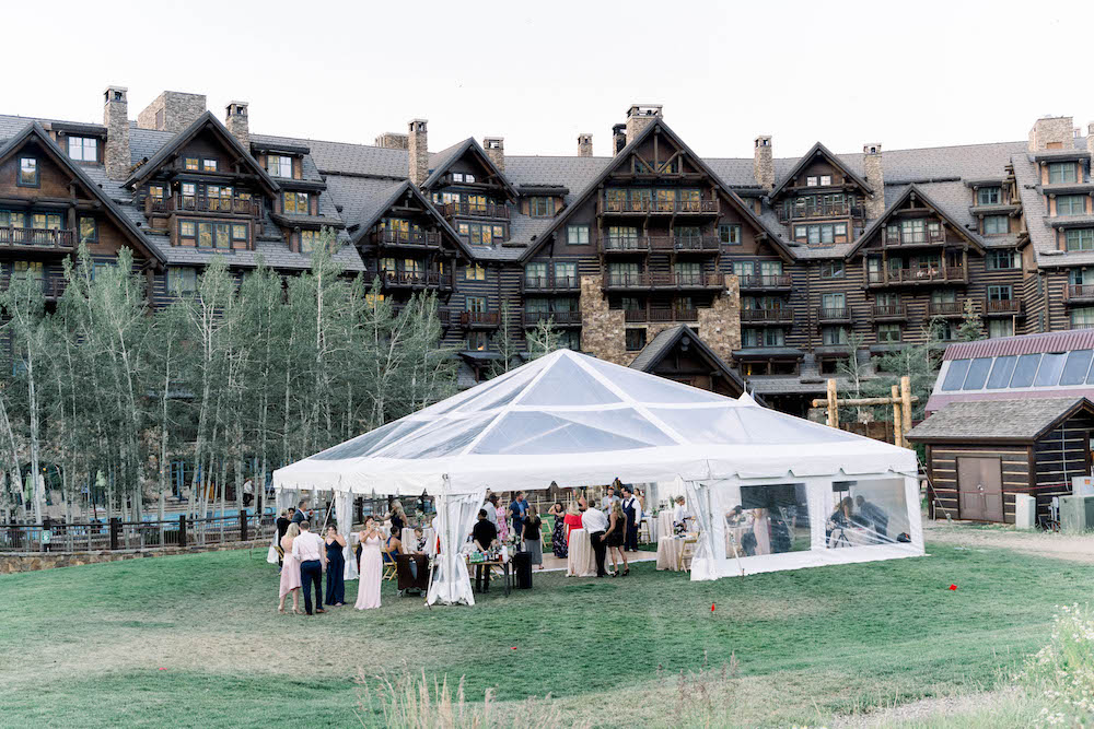 Ritz Carlton grand lawn wedding tent in Beaver Creek