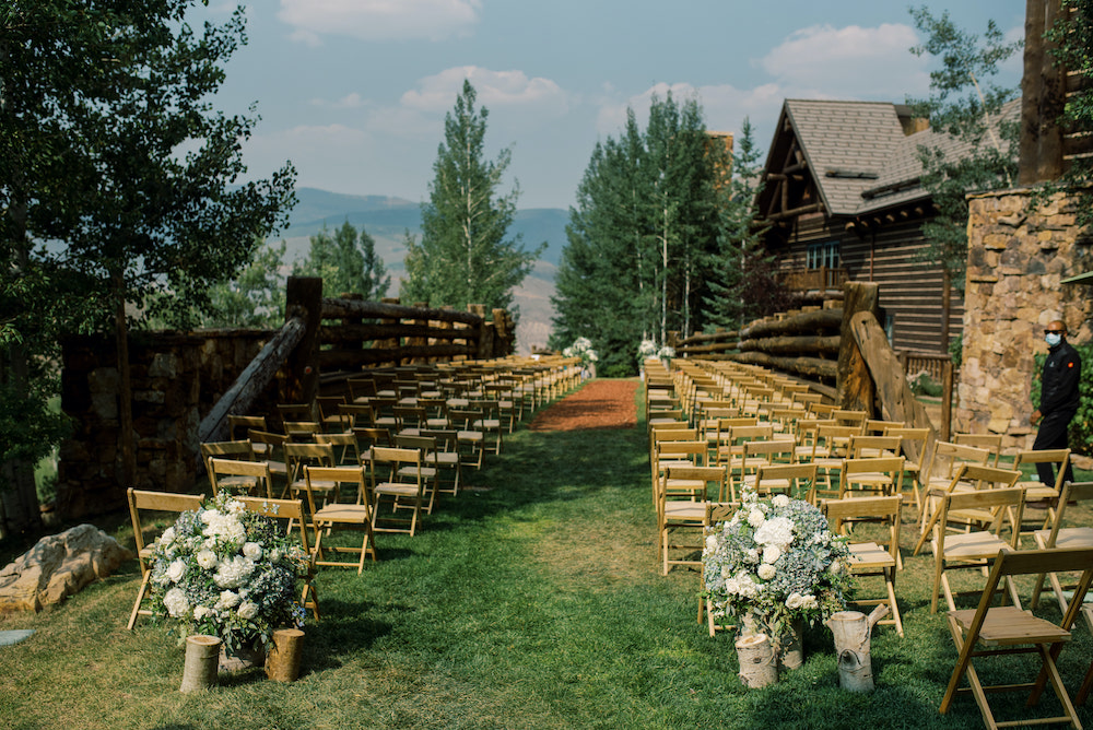 Skier's Bridge Ritz Cartlon Bachelor Gulch wedding