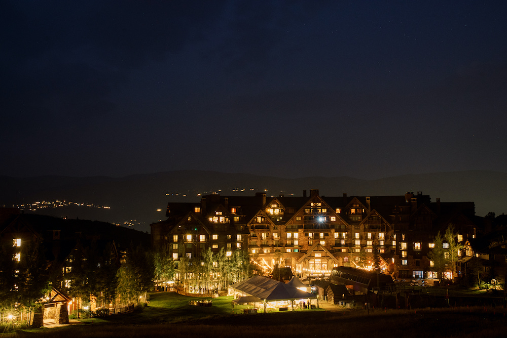 Ritz Carlton Beaver Creek at night